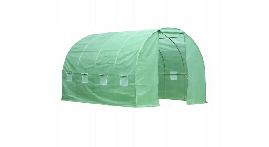 Садовая пленочная теплица,армированная 12,5 м&sup2; 2,5X5X2 Ekspand TFO19-2,5X5X2-2-Z с двумя входами, оцинкованная TFO19-2,5X5X2-2-Z фото