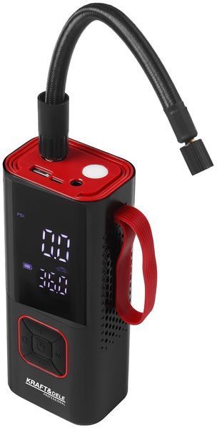 Аккумуляторный портативный компрессор 10 бар KRAFT&DELE KD5497 автомобильный с USB-C, фонариком и функцией повербанка  KD5497 фото