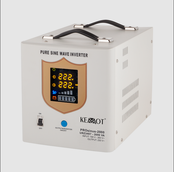 Гибридный ИБП/Инвертор 12V 230V 2000VA/1200W Kemot PROsinus-2000 URZ3407 URZ3407 фото