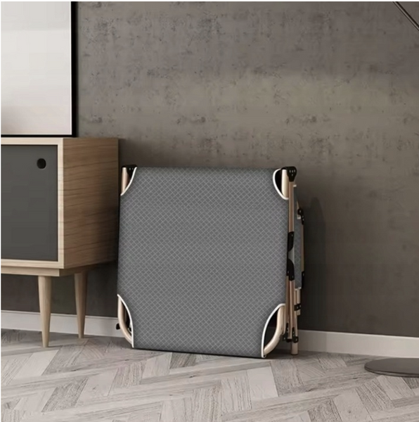 Складане туристичне ліжко  193&times;68&times;30 см Bass Polska BH 31006 з матрацом, подушкою та регульованою спинкою, до 200 кг,сіре BH 31006 фото