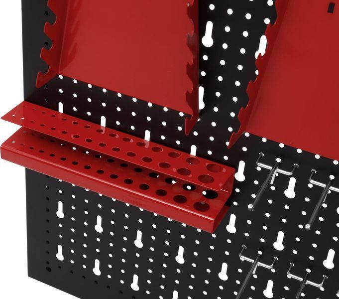 Металева настіннна дошка для інструментів 120&times;60 см Kraft&Dele KD11898 з контейнерами та гачками KD11898  фото