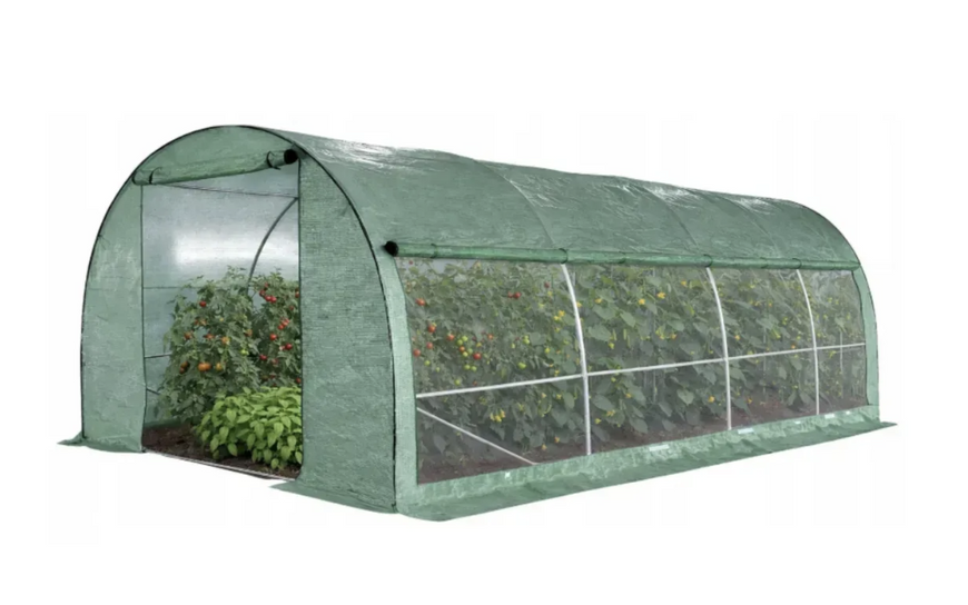 Усиленная теплица садовая с москитной сеткой 18м2 6x3x2м Ekspand TFM25-3X6X2-1-Z труба 25мм,армированная зеленая TFM25-3X6X2-1-Z фото
