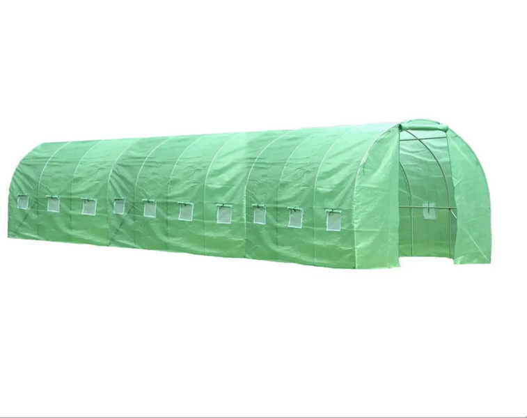 Усиленная теплица садовая 30м2 3*10*2м Ekspand TFO25-3X10X2-1-Z труба 25мм,армированная зеленая TFO25-3X10X2-1-Z фото