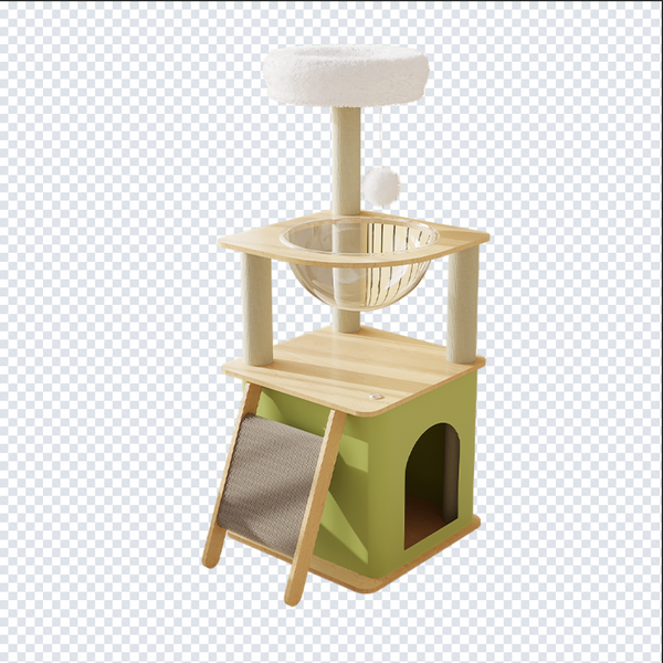 Кігтеточка-комплекс для кота (Cat Tree) з поличками та будиночком, стійка конструкція Volso Y-25 Y-25 фото