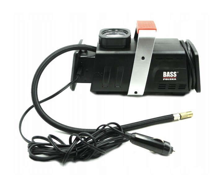 Универсальный мини-компрессор, насос для шин 12V/230V Bass Polska 4521 для авто и дома 4521 фото