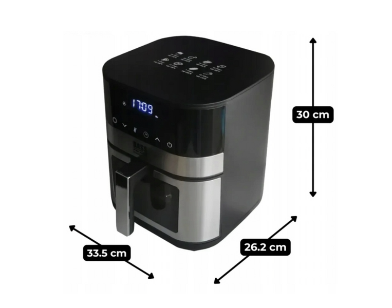 Аэрофритюрница, мультипечь 5,5 л 2000 Вт, 60&ndash;200 &deg;C Bass Polska BH 10886 сенсорная, со смотровым окошком BH 10886 фото