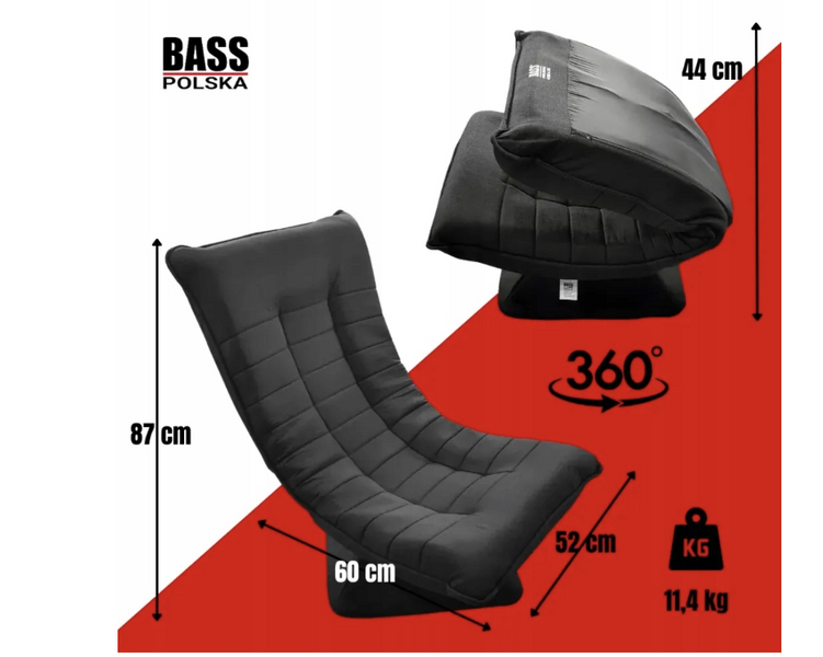 Мягкое кресло вращающееся Bass Polska BH 3004 с откидной спинкой и вращением &ndash; для работы, отдыха и релакса BH 30043 фото
