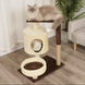 Кігтеточка-комплекс для кота (Cat Tree)  Volso К2343 з поличками та будиночком, стійка конструкція К2343 фото 2