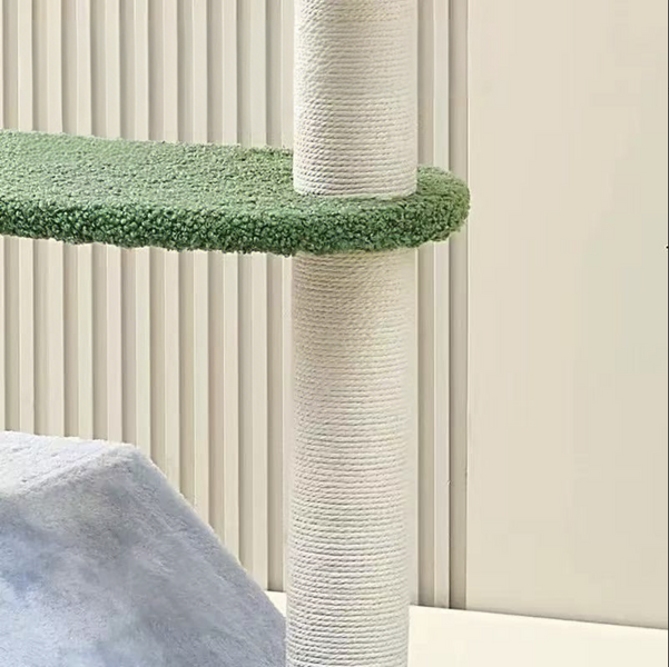 Кігтеточка-комплекс для кота Volso KT-036 (Cat Tree) з поличками та будиночком, стійка конструкція  KT-036 фото