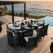Комплект садовой мебели на 8 человек MEBEL ELITE POMONA ME.POMONA/CZ/RT/OGR/ZES черный ротанг большой обеденный стол ME.POMONA/CZ/RT/OGR/ZES фото 11