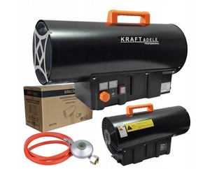 Газовая тепловая пушка 45 кВт Kraft&Dele KD11706 с регулировкой температуры склада, ангара и гаража.  KD11706  фото