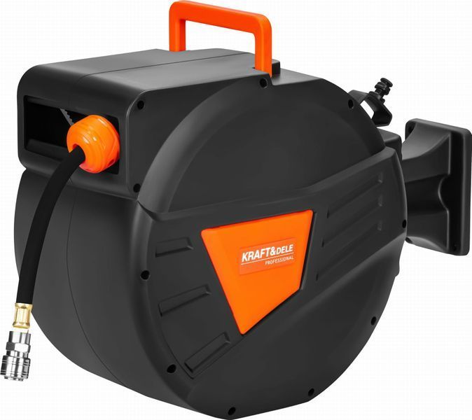 Шланг пневматичний на автоматичній котушці 15 м Kraft&Dele KD2158 для компресора пвх KD2158 фото
