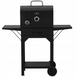 Угольный гриль-барбекю GardenLine BBQ6049 с термометром, чугунной решеткой и складными полками, для сада и дома. BBQ6049 фото 4
