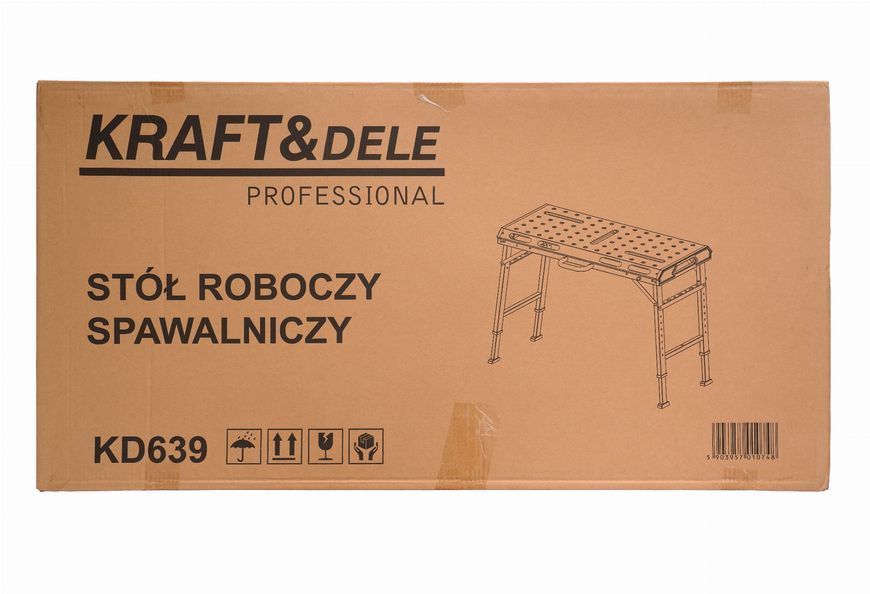 Складной сварочный стол, металлический 705&ndash;930 мм Kraft&Dele KD639 с регулировкой высотыдля мастерской KD639 фото