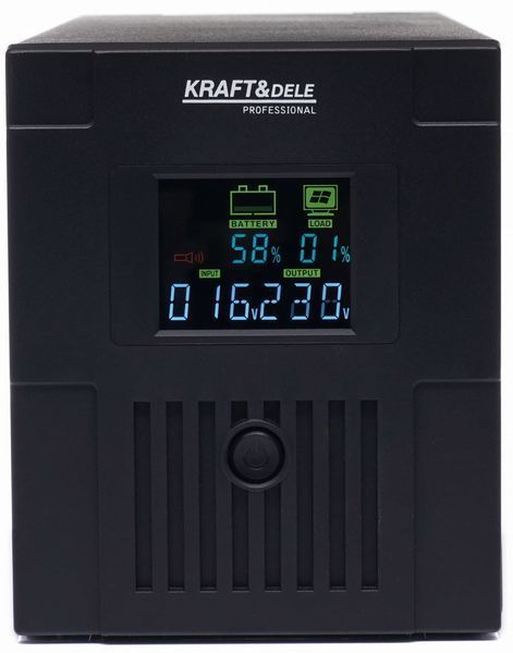 Джерело безперебійного живлення 2000ВА 1200Вт Kraft&Dele KD1930 з автоматичною стабілізацією напруги KD1930 фото
