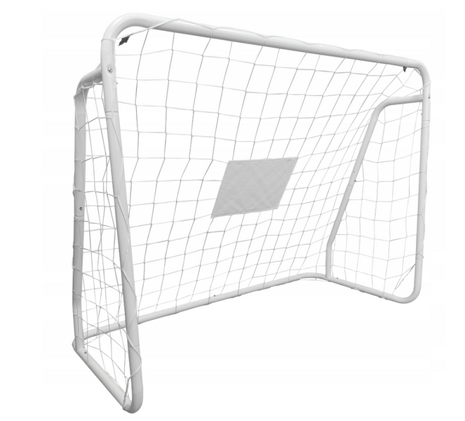 Комплект футбольных ворот 124х96 см белые Ekspand BP-PRO 124X96 ZESTAW металлические портативные для тренировок с сеткой BP-PRO 124X96 ZESTAW фото