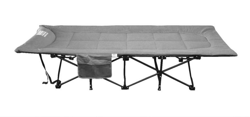 Розкладне туристичне ліжко з матрацом Bass Polska 198&times;68&times;40 см вантажопідйомність 180 кг  складне ліжко для кемпінгу BH 31007 фото