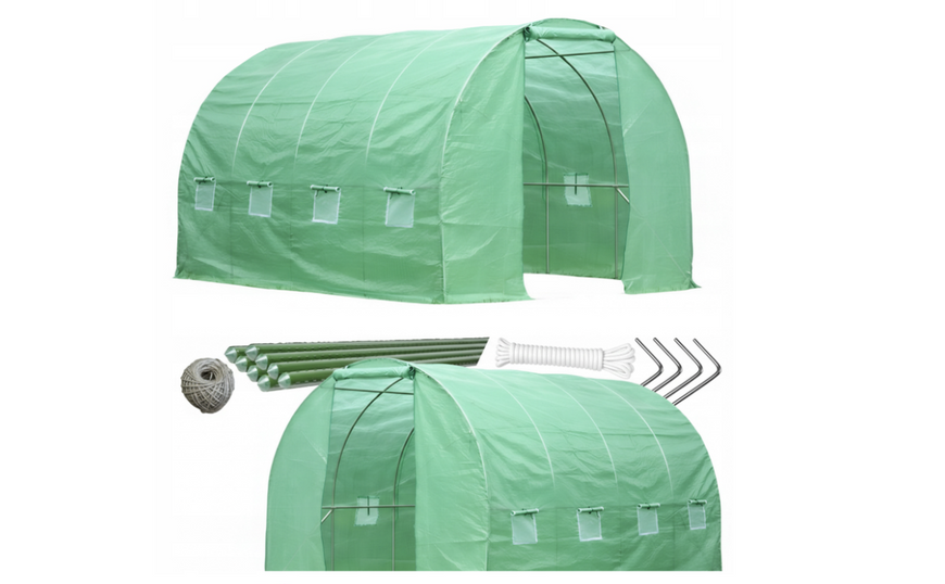 Садовая пленка тепличная,армированная 12,5 м&sup2; 2,5X5X2 Ekspand TFO19-2,5X5X2-1-Z с одним входом оцинкованная TFO19-2,5X5X2-1-Z фото