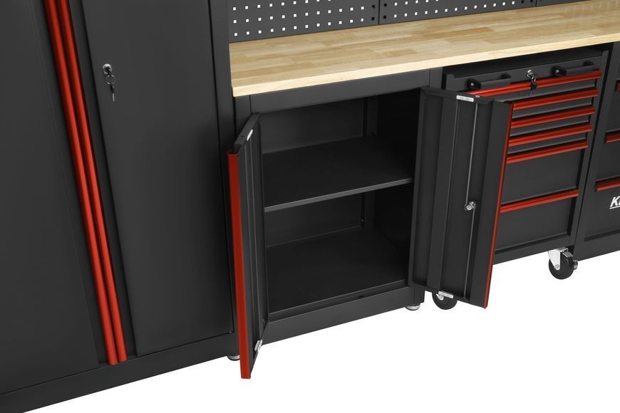 Комплект меблів для майстерні KRAFT&DELE KD5860, 260 см, металевий верстак зі стільницею KD5860 фото