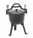 Чугунный котелок на ножках с ручкой для переноски Garden Line BBQ3710 8 л Серый BBQ3710 фото 8