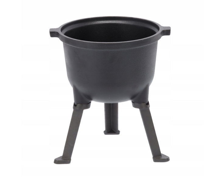 Чугунный котелок на ножках с ручкой для переноски Garden Line BBQ3710 8 л Серый BBQ3710 фото