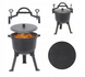 Чугунный котелок на ножках с ручкой для переноски Garden Line BBQ3710 8 л Серый BBQ3710 фото 7