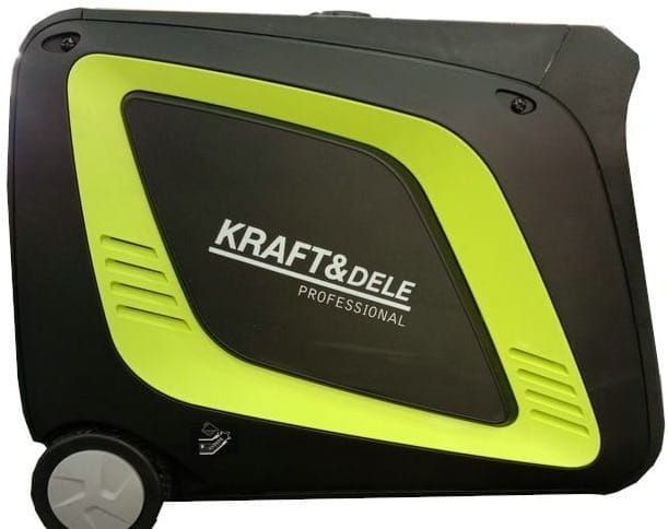 Инверторный бензиновый генератор 4,9 кВт Kraft&Dele KD686 однофазный с LCD-дисплеем и колесами. KD686 фото
