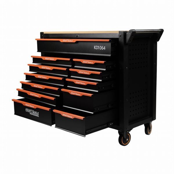 Инструментальная тележка для мастерской Kraft&Dele KD1064 инструментальный шкаф KD1064 фото