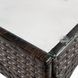 Комплект мебели из искусственного ротанга MEBEL ELITE MISSISIPI ME.MISSISIPI/BR/RT/OGR/ZES коричневый с подушками ME.MISSISIPI/BR/RT/OGR/ZES фото 9