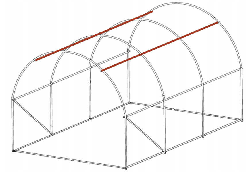 Садовая теплица, парник Ekspand TFM25-2,5X4X2-1-Z с москитной сеткой 10м2 2,5x4x2м аромированная пленка, труба 25мм TFM25-2,5X4X2-1-Z фото