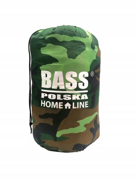 Спальный мешок с капюшоном,туристическое одеяло 2 в 1 Bass Polska BH 41994 камуфляж BH 41994 фото