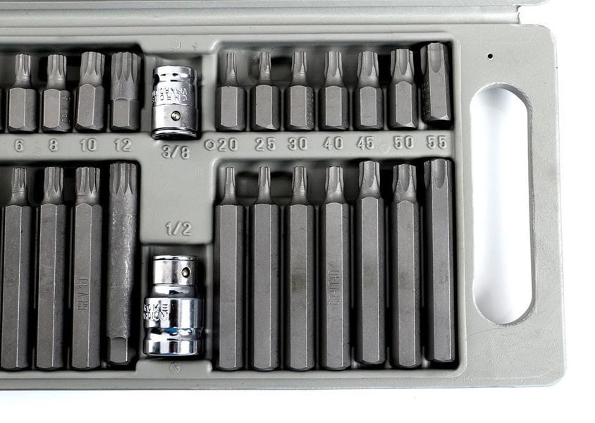 Професійний набір біт Kraft&Dele KD10219 HEX/TORX/SPLINE, 40 шт. для автосервісу та ремонту KD10219  фото