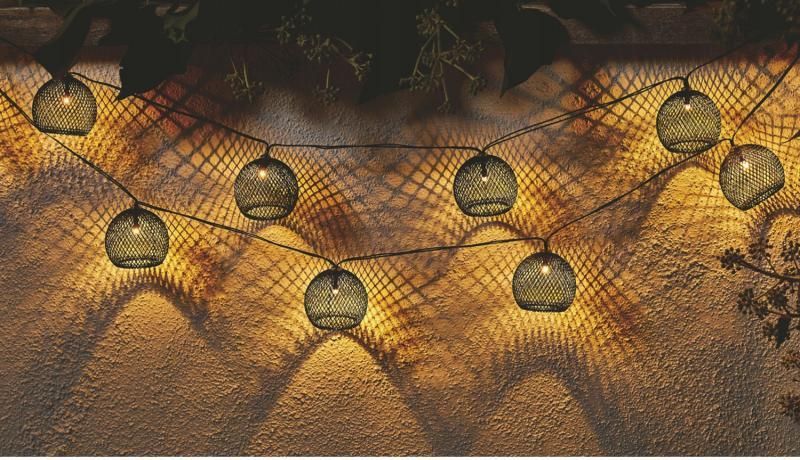 Гирлянда на солнечной батарее Garden Line 10 LED 3,8 м теплый белый, для сада, балкона, террасы SOL3651  SOL3651  фото